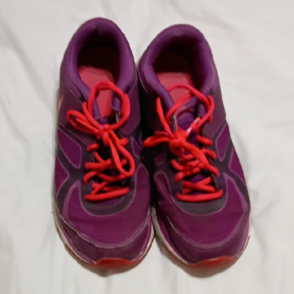 Purple and Red Nike Sneakers